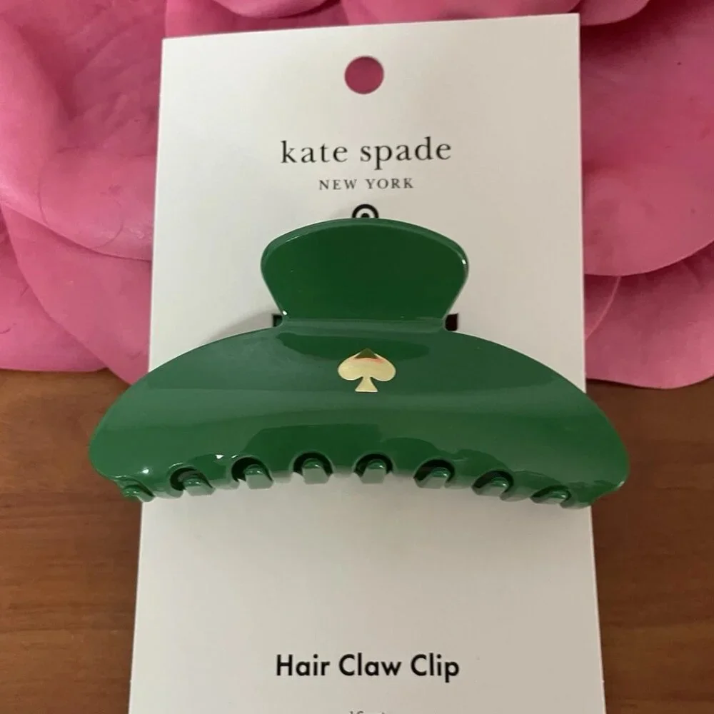 KATE SPADE NEW YORK x TARGET Plastic‎ Claw Hair Clip Green LIMITED EDITION